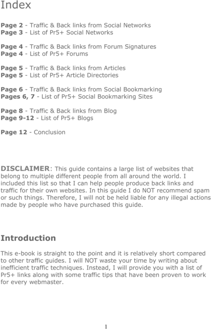 Product picture 263 PR5-PR9 BACKLINKS! + TRAFFIC TECHNIQUES (1000 UV DAILY) 